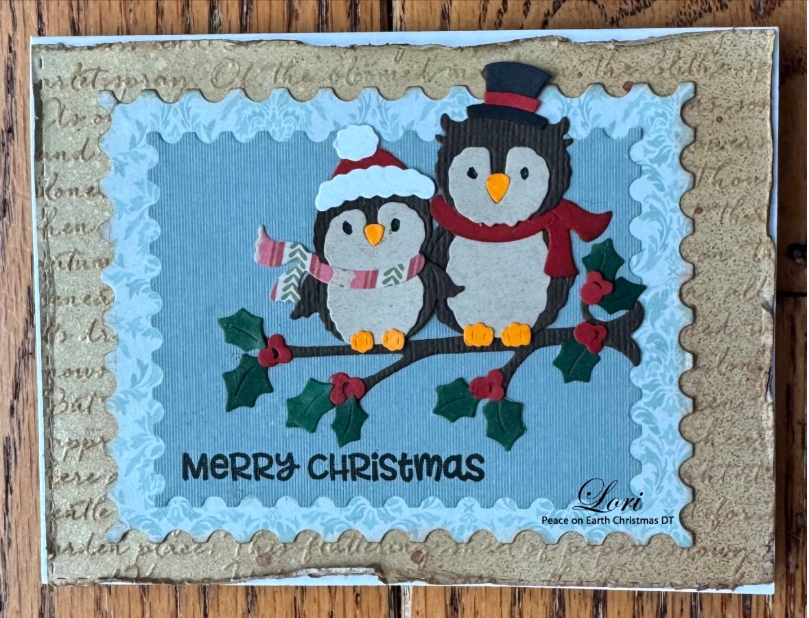 Merry Christmas ~ LK ~ Owls on a branch