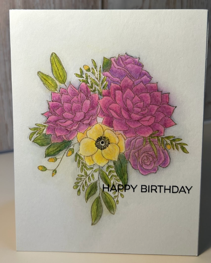 Happy Birthday-White Floral