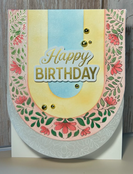 Happy Birthday- Flowers and Pastels
