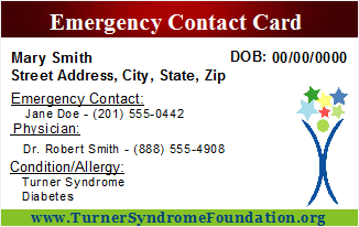 Emergency Contact Card