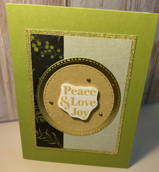 Peace Love & Joy Christmas Card