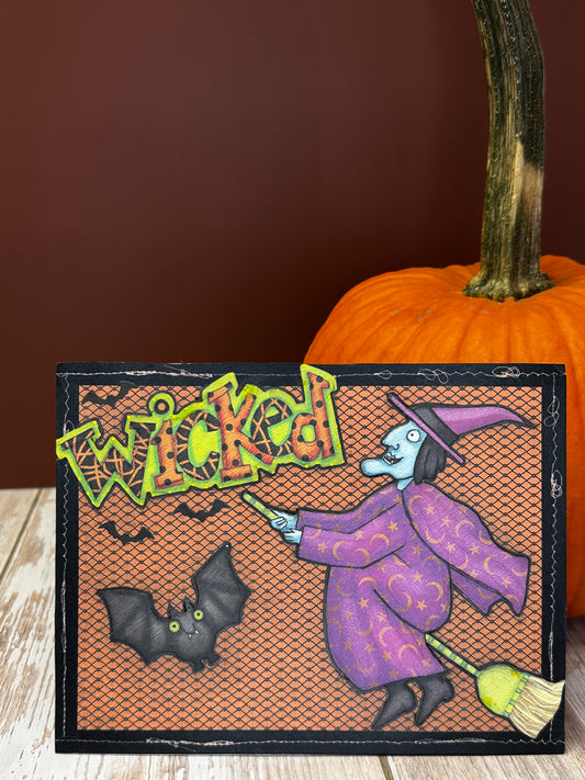 Wicked Witch -Inside (Say BOO! And Scary On) Made by Rhonda R