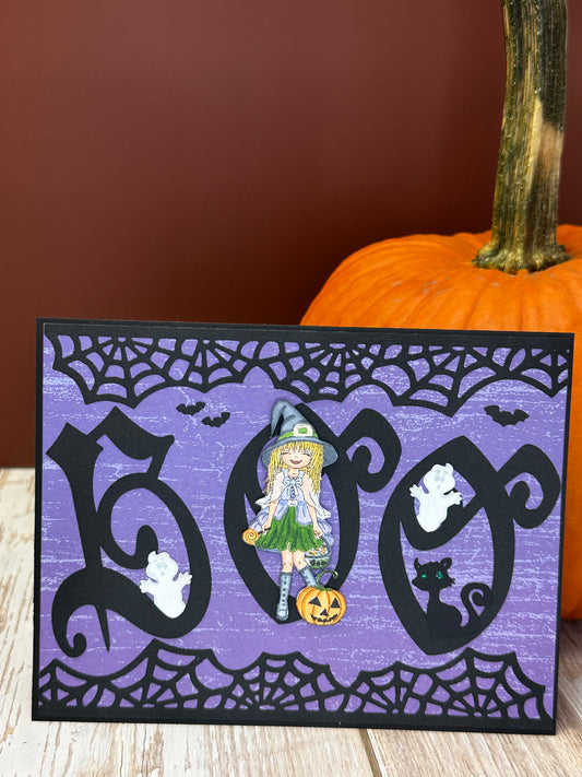 Little Witchy Boo  -Inside (Happy Halloween) Made by Lena's Creations