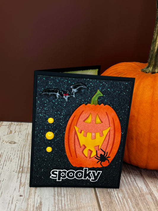 Spooky Pumpkin-Inside(Happy Halloween) Made by Kay
