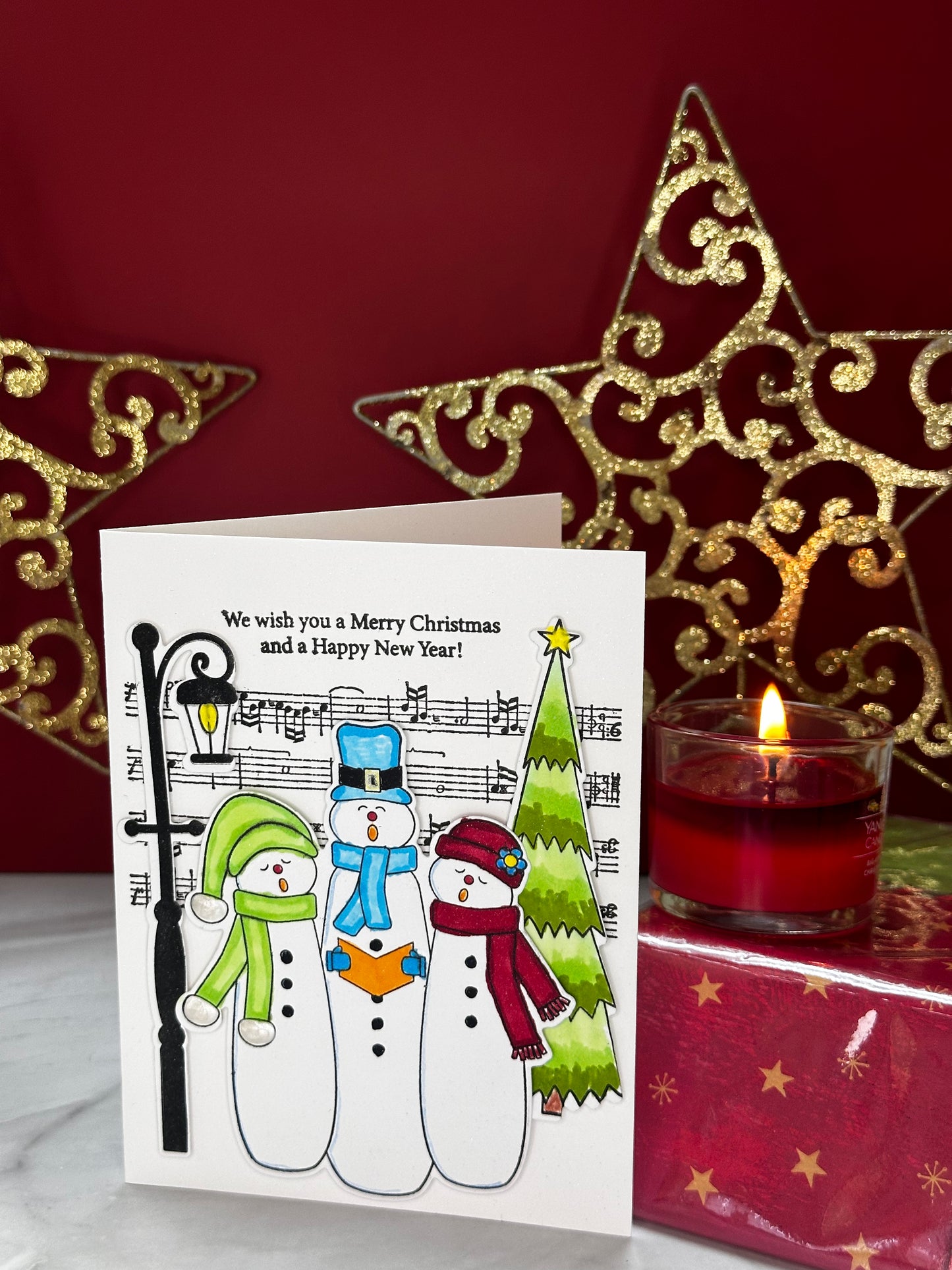 Snowman Carols-Inside(Holiday Wishes) Made By Donna