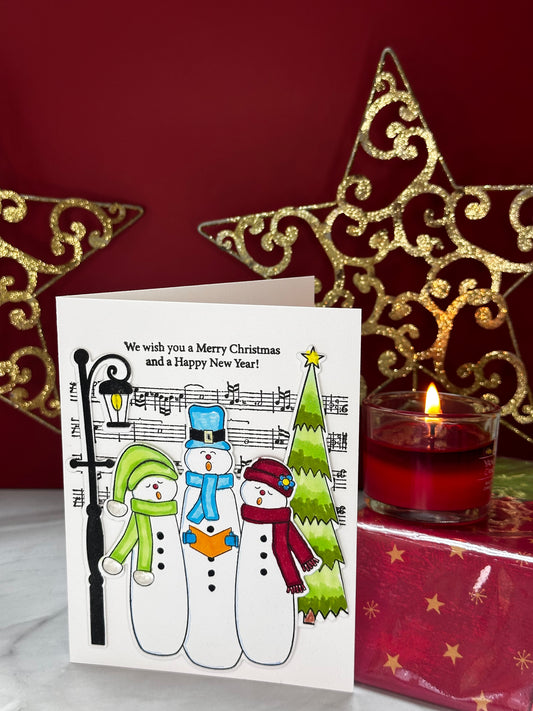 Snowman Carols-Inside(Holiday Wishes) Made By Donna