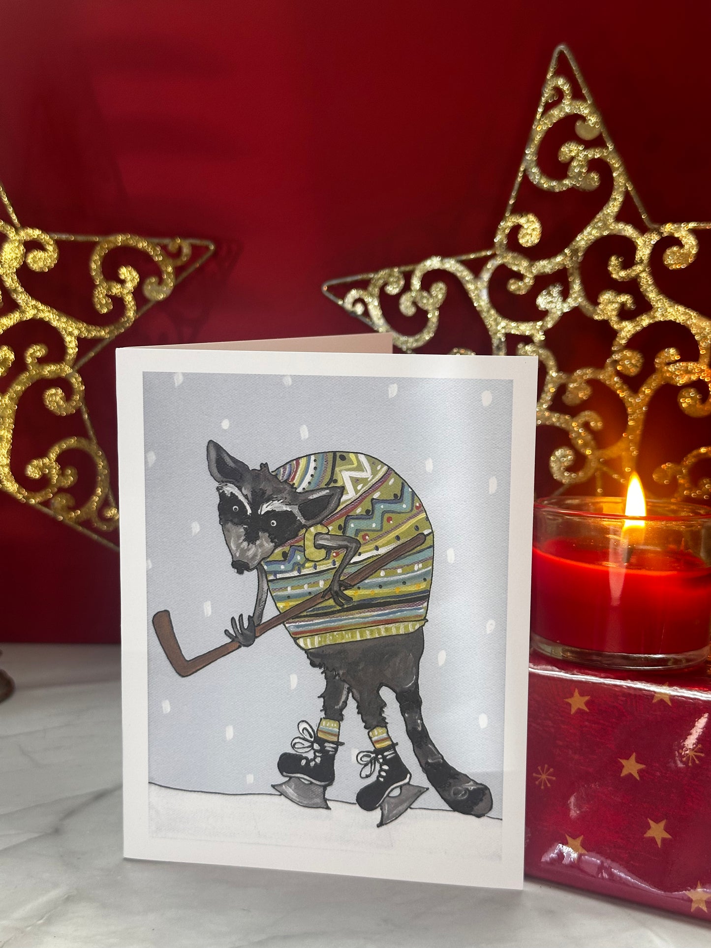 Hockey Greetings -Made By Lori Cathy