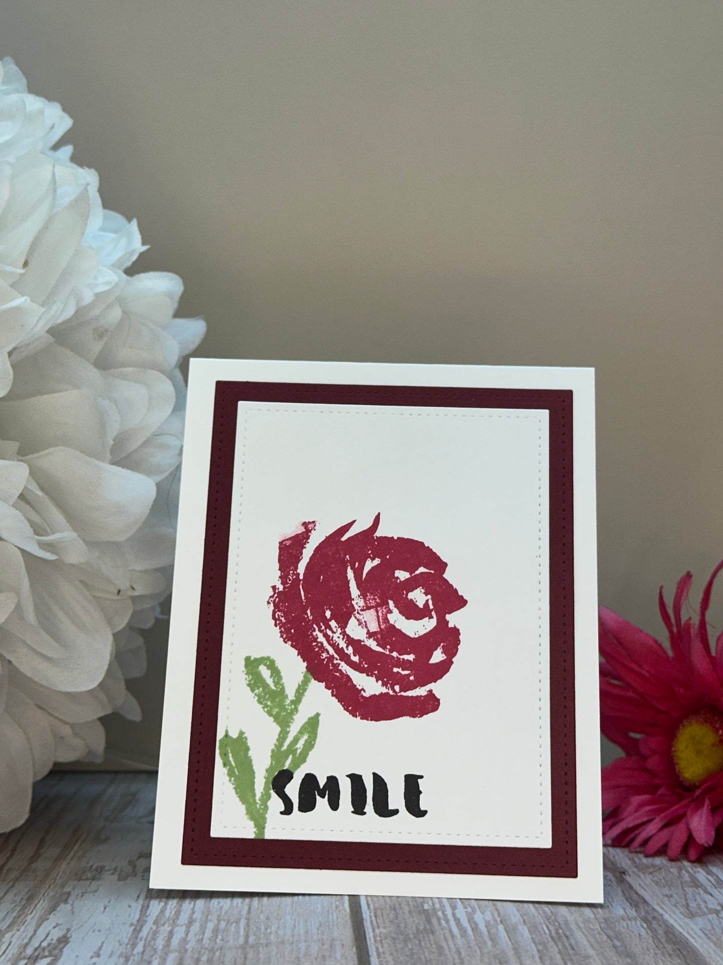 Smile With a Rose-Made By Tracie