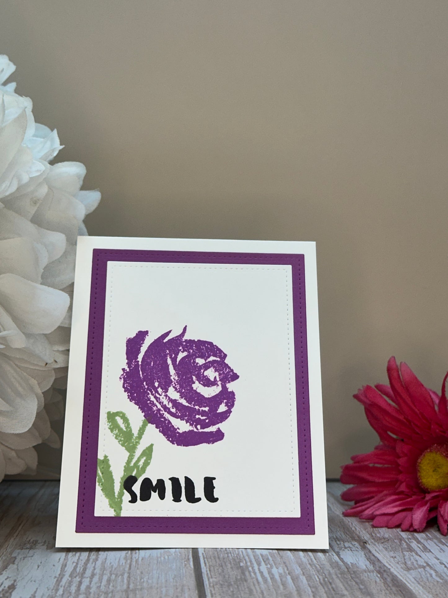 Rose Smile Note-Made By Tracie