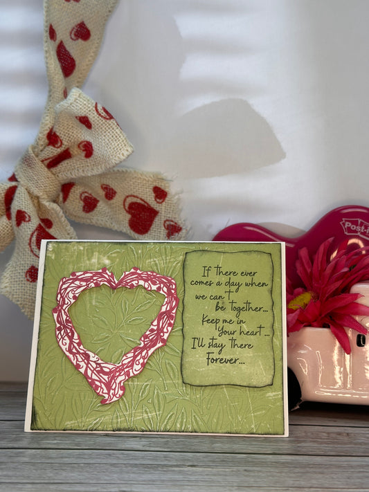 I'll Stay There - Handmade Card