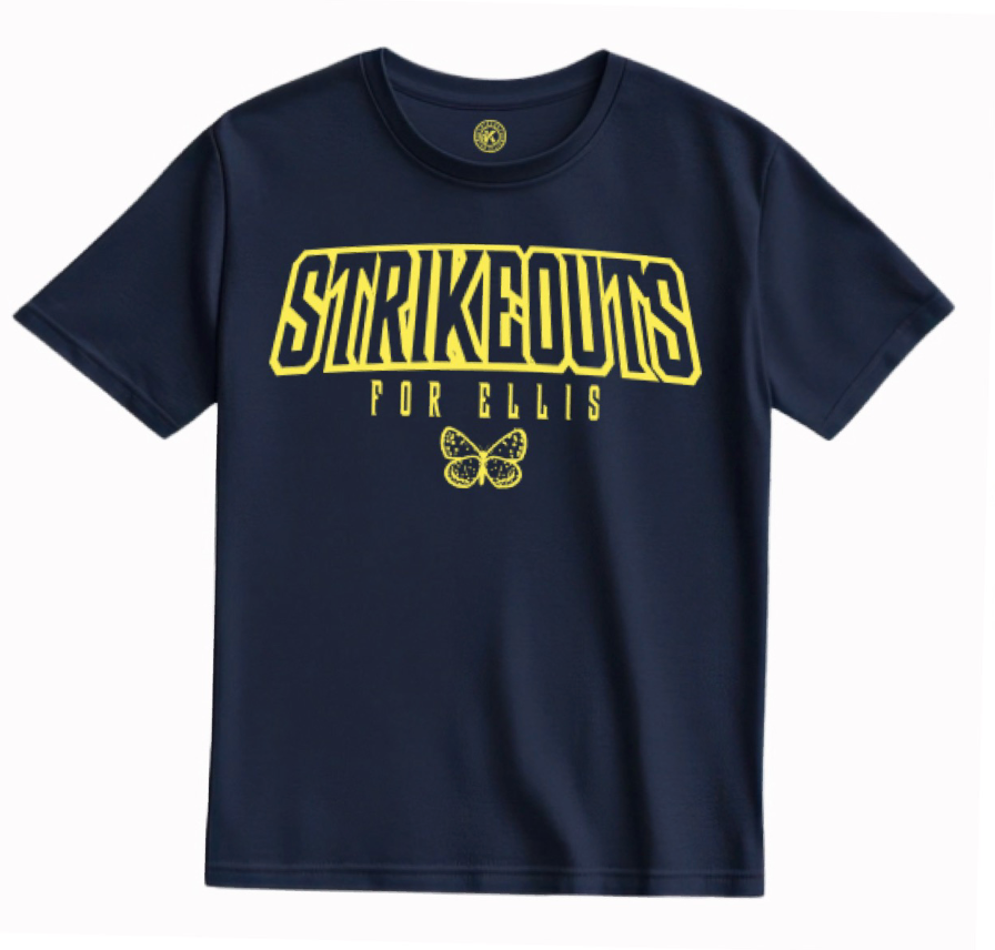 Strikeouts Navy Unisex T-shirt
