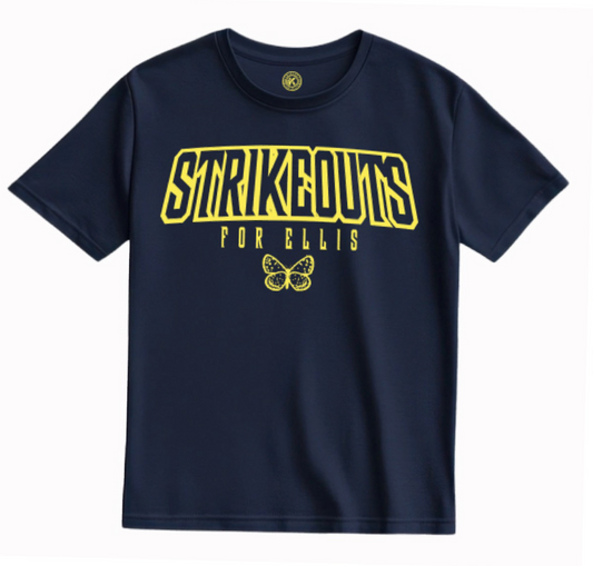 Strikeouts Navy Unisex T-shirt