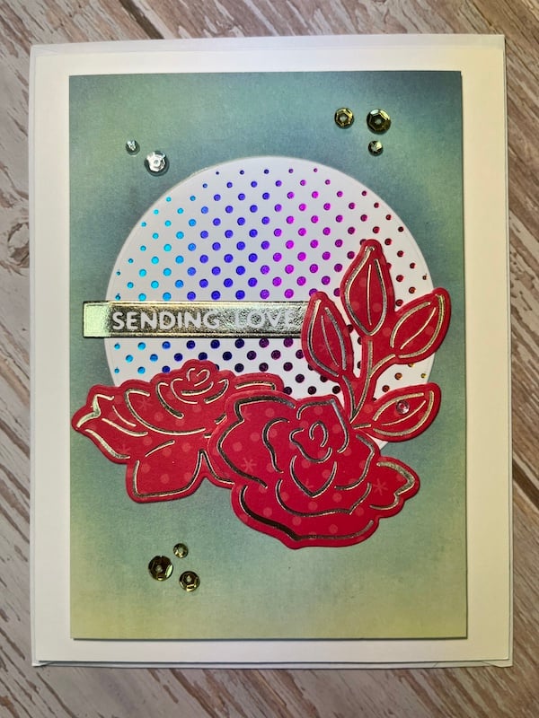 Sending Love Red & Gold Foil