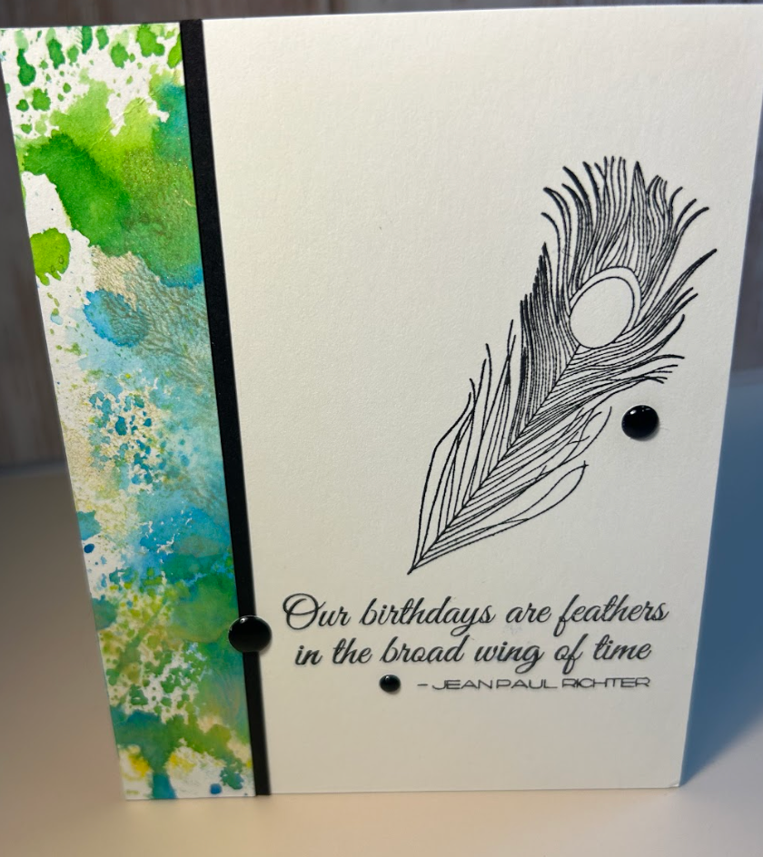 Happy Birthday- Feather