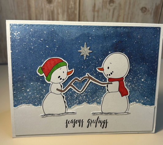 Seasons Greetings-Snowmen