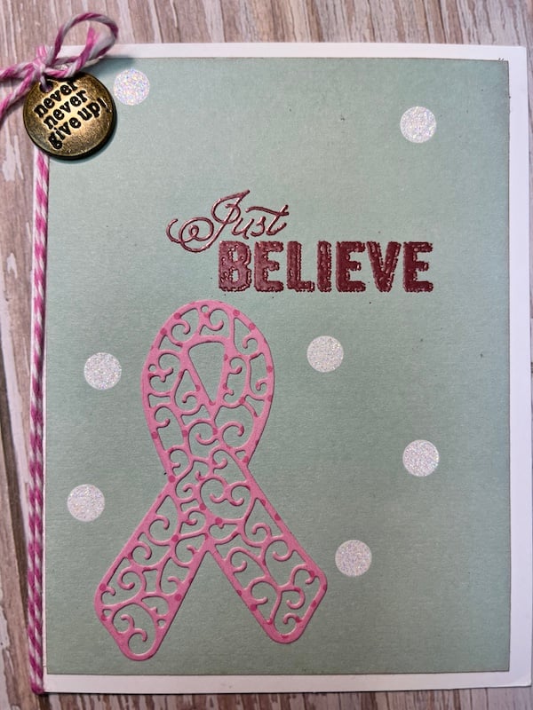 Just Believe Pink Ribbon